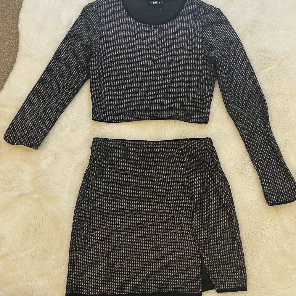 Sparkly 2 piece set. Shein Medium